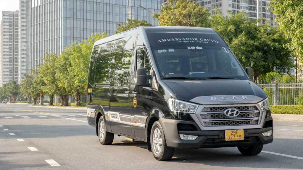 Luxury shuttle bus is among the best choices for travel to Halong Bay