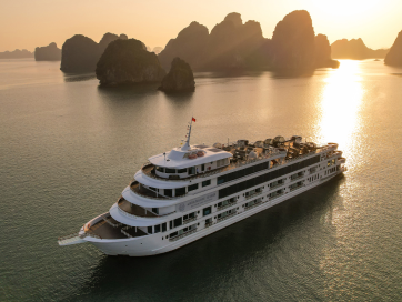 AMBASSADOR CRUISE - HOME - ONE BRAND, TWO DESTINATIONS - HA LONG BAY DAY CRUISE ON AMBASSADOR DAY CRUISE