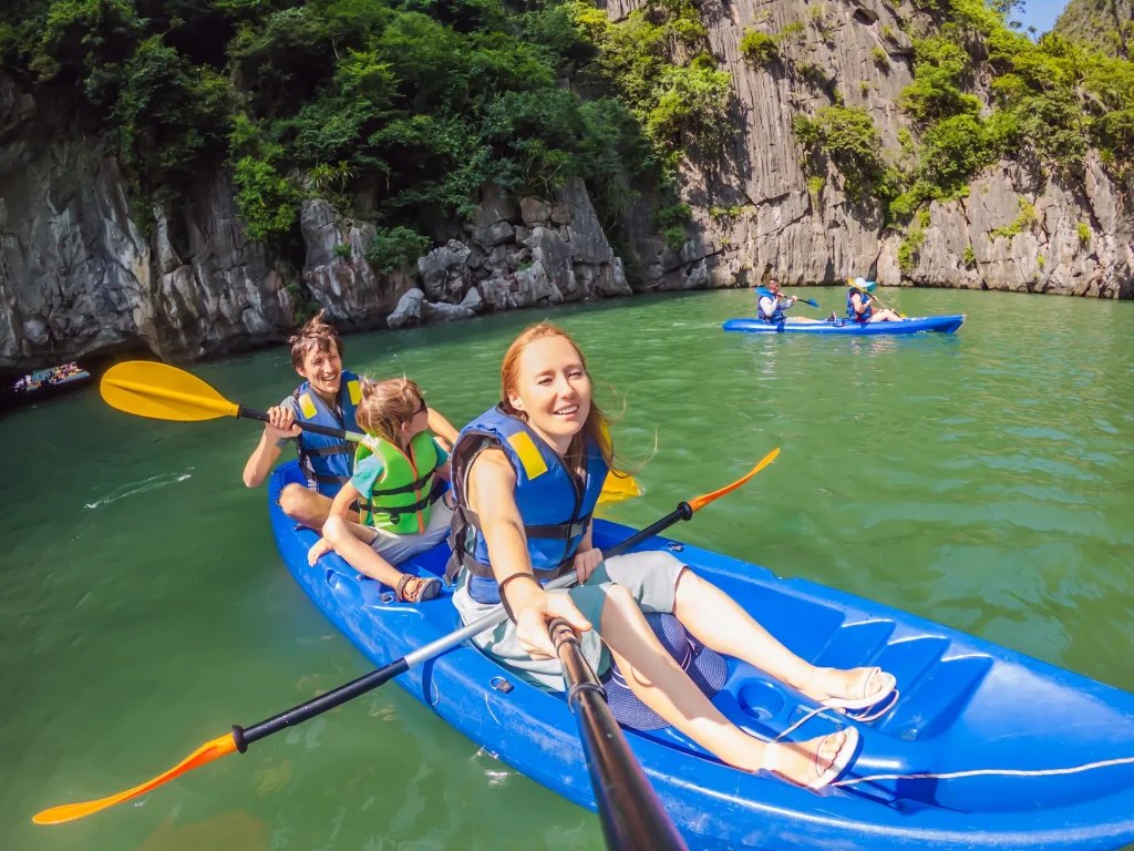 Family travel through northern Vietnam on the Classic Loop 7-day journey with Ambassador Cruise